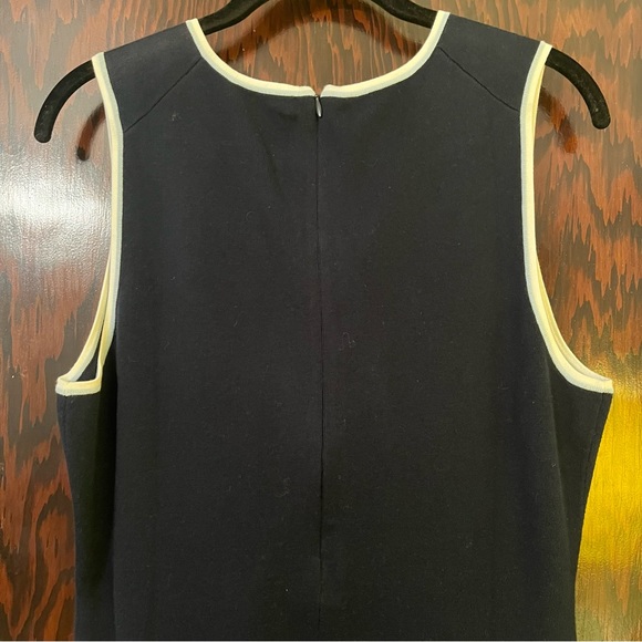 Brooks Brothers Navy Knit Suit Sheath Dress Jacket sz Large - Picture 9 of 10